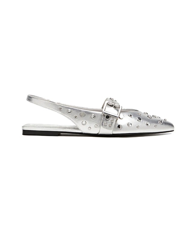 Water-Diamond Pointed-Toe Flat Sandals