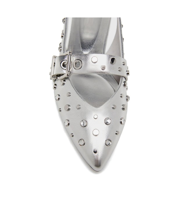 Water-Diamond Pointed-Toe Flat Sandals
