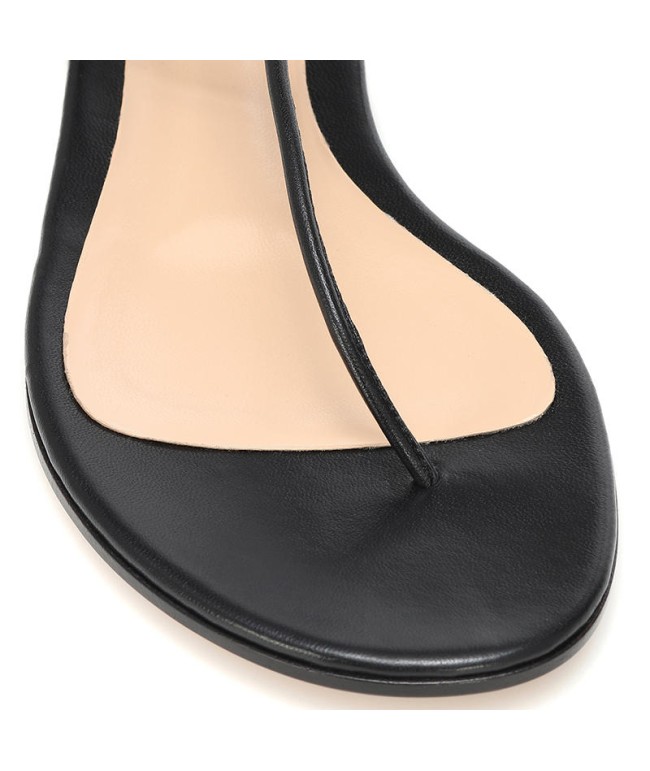 Open-Toe Lace-Up Flat Sandals