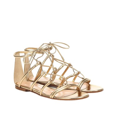Lace-Up Flat Sandals