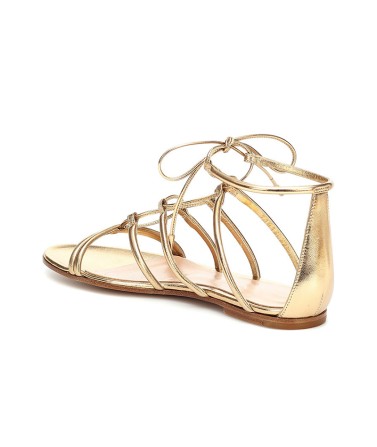Lace-Up Flat Sandals