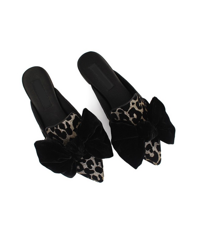 Bowknot Pointed Slippers
