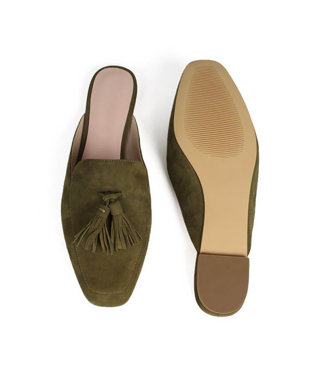 Suede Flat Slippers