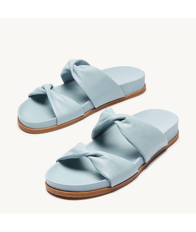 Leather Flat Slippers