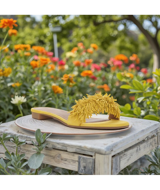 Tassel Flat Sandals