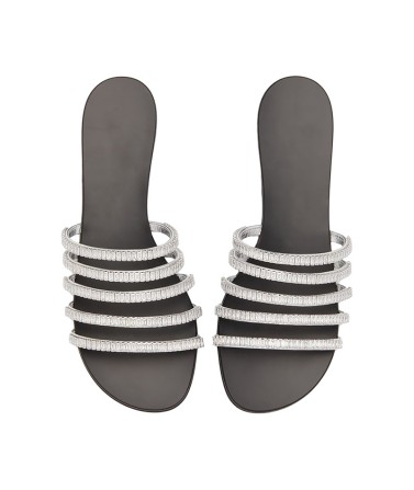 Rhinestone Flat Sandals