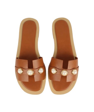 Luxury women's flat slippers