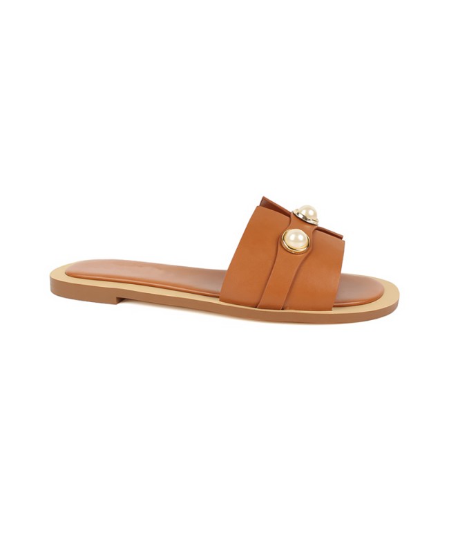 Luxury women's flat slippers
