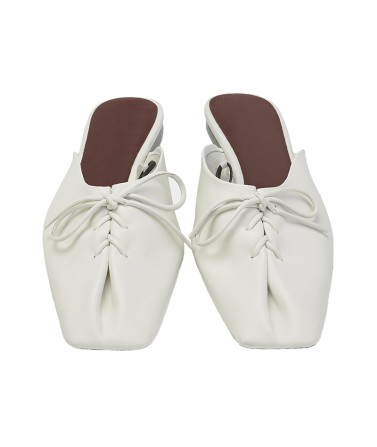 French-Style Closed-Toe Half Slippers