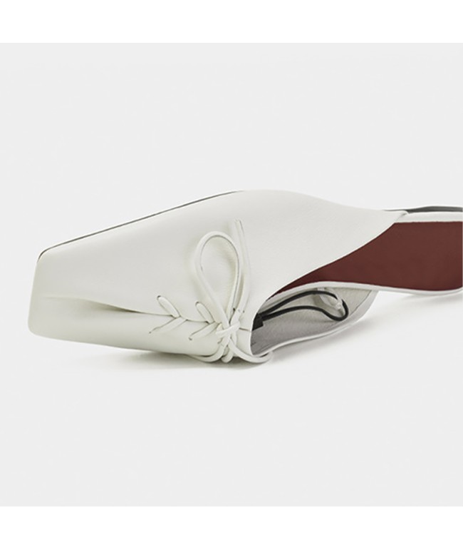 French-Style Closed-Toe Half Slippers