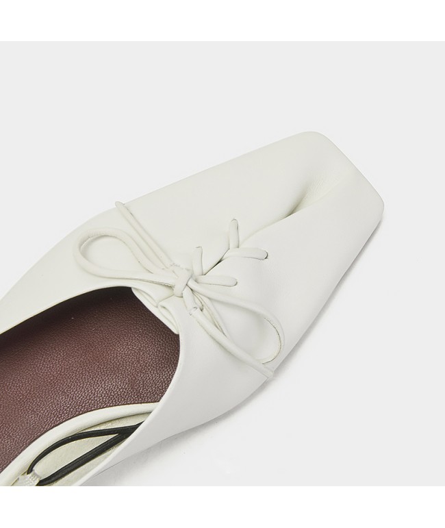 French-Style Closed-Toe Half Slippers