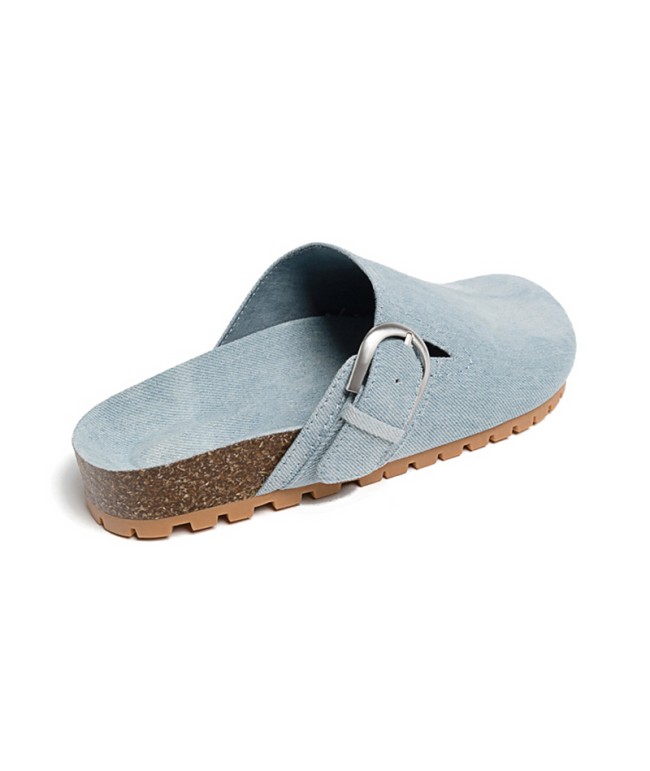 Denim Flat Slippers
