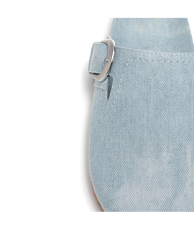Denim Flat Slippers
