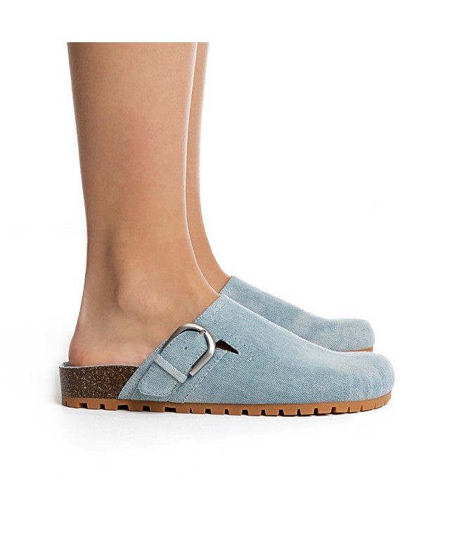 Denim Flat Slippers