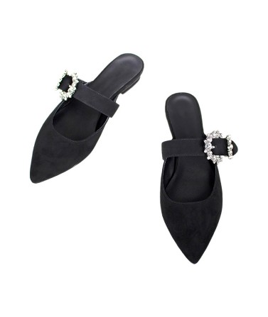 Diamond Buckle Slippers