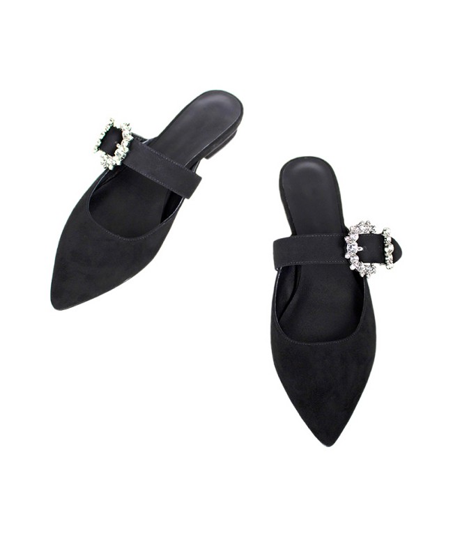 Diamond Buckle Slippers