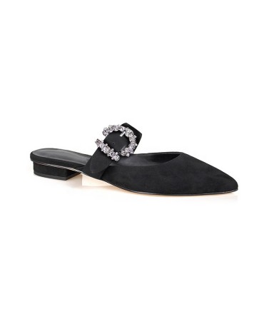 Diamond Buckle Slippers