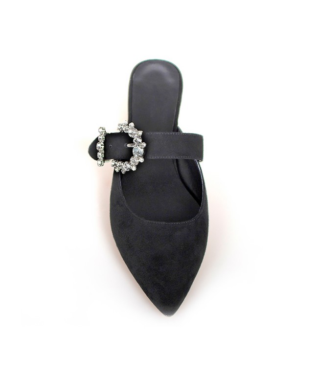 Diamond Buckle Slippers