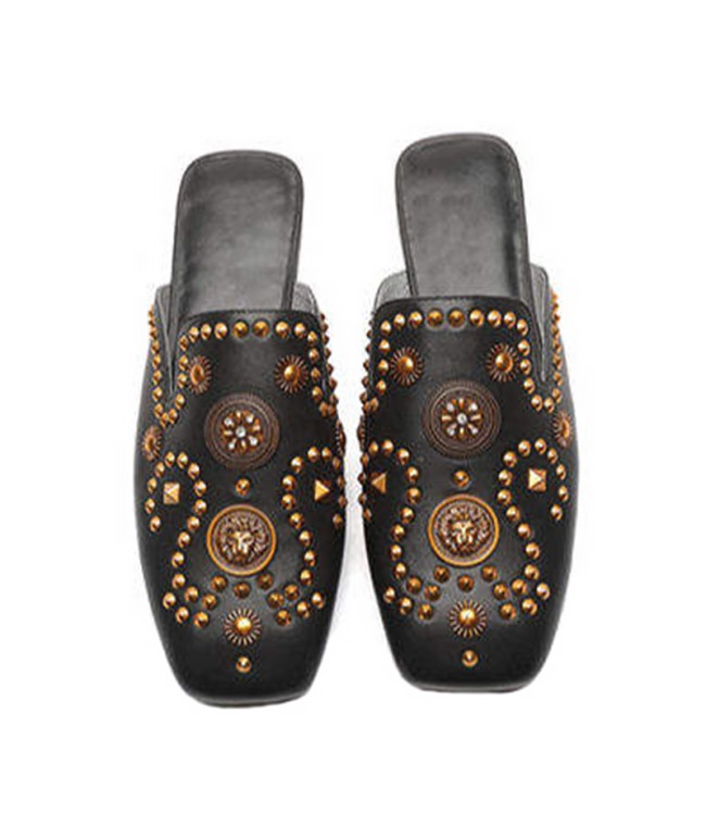 Metal Studded Mules