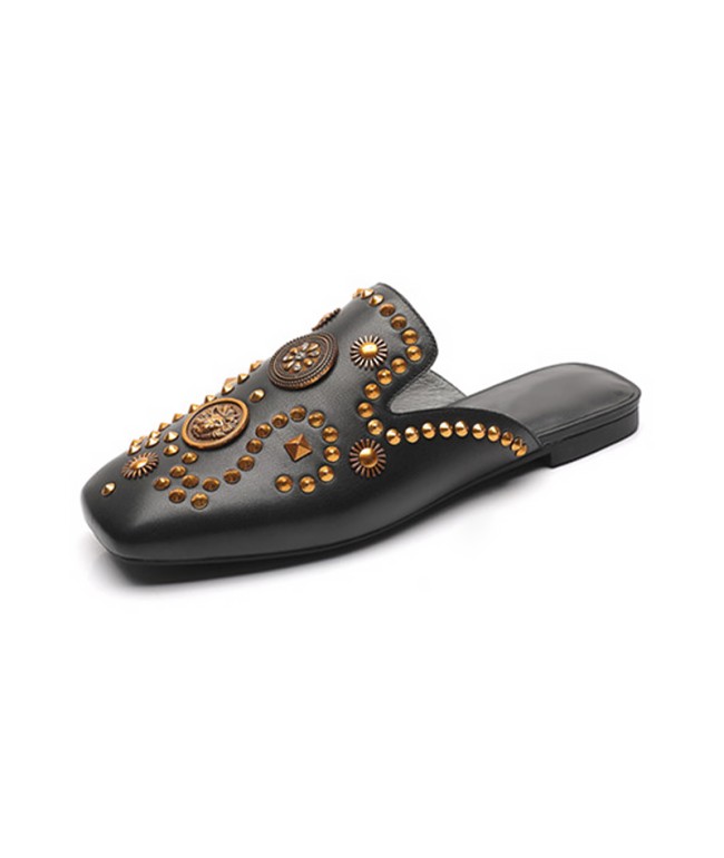 Metal Studded Mules