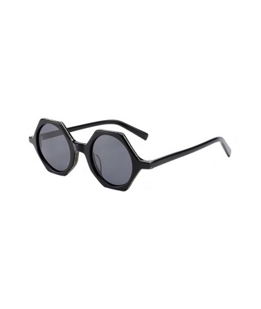 Polygonal Round Sunglasses