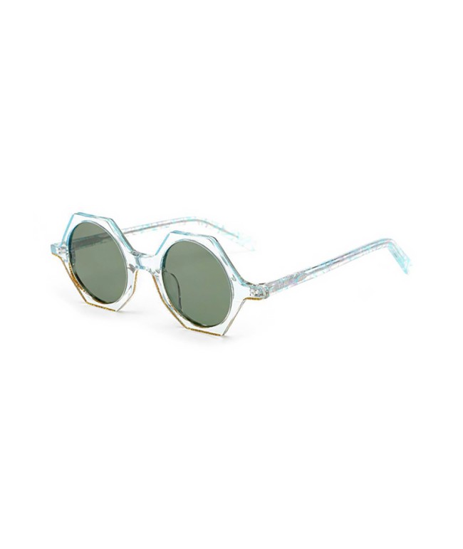Polygonal Round Sunglasses