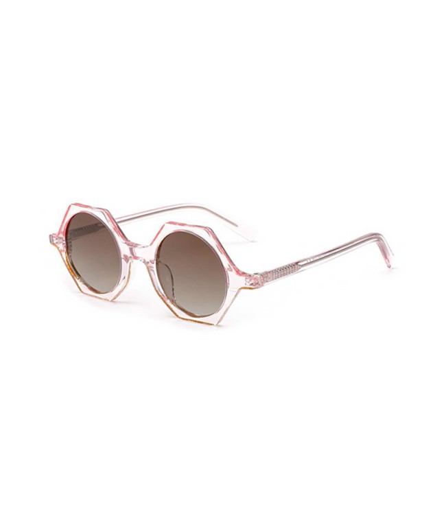 Polygonal Round Sunglasses